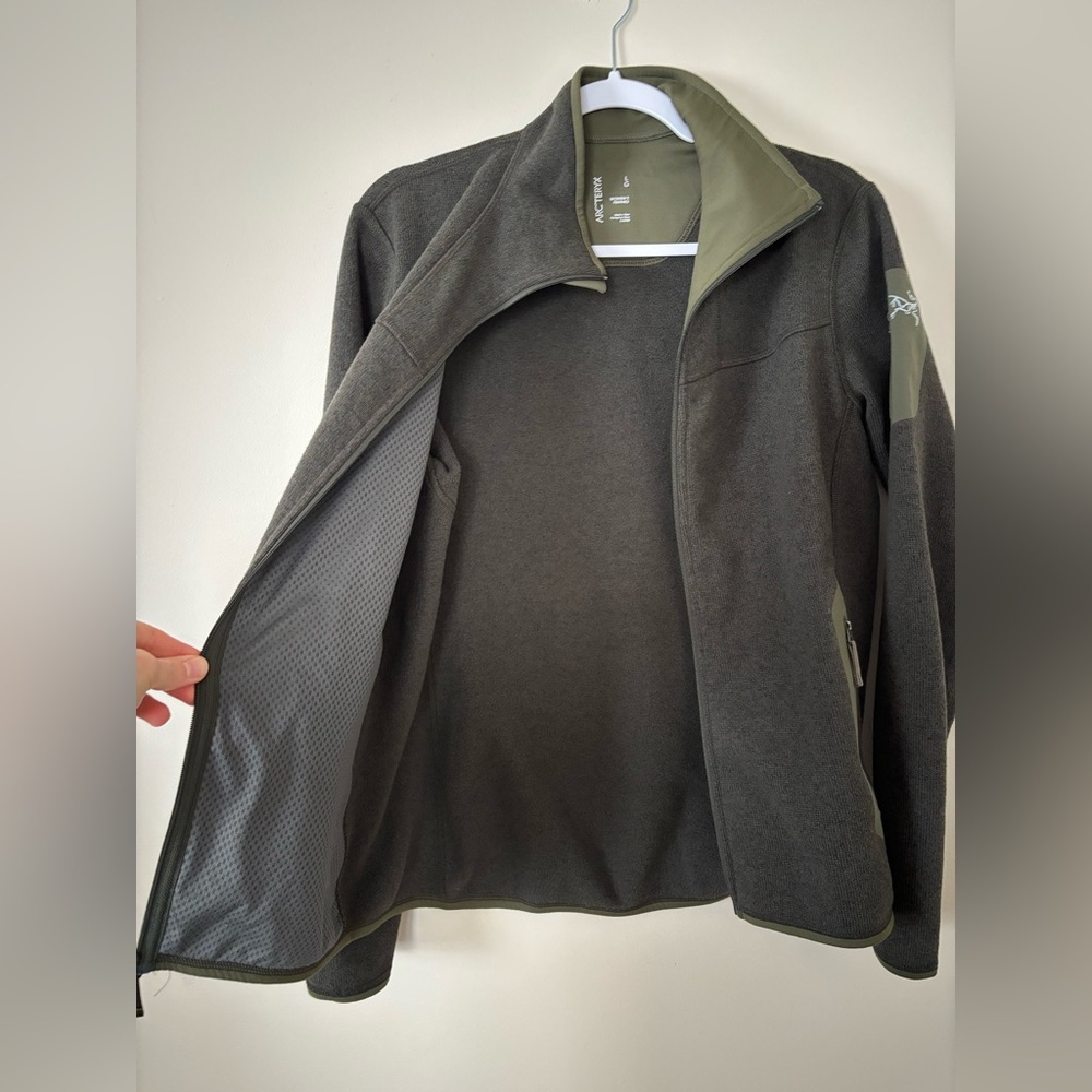 Arc’teryx Full Zip Forest Green Sweater Jacket - Picture 6 of 14